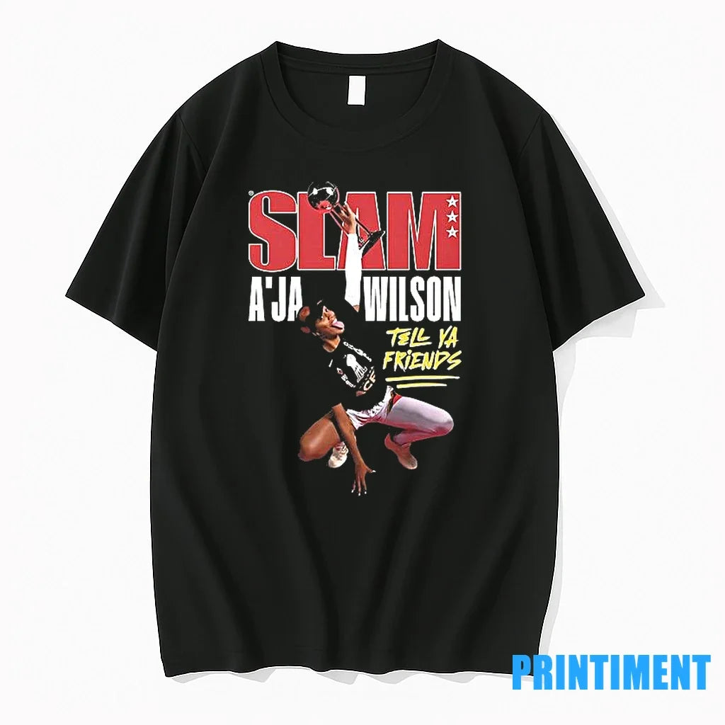 Slam Aja Wilson Tell Ya Friends Sweater - Adult & Kids T-Shirts, Sweatshirts & Hoodies apparel design preview 1