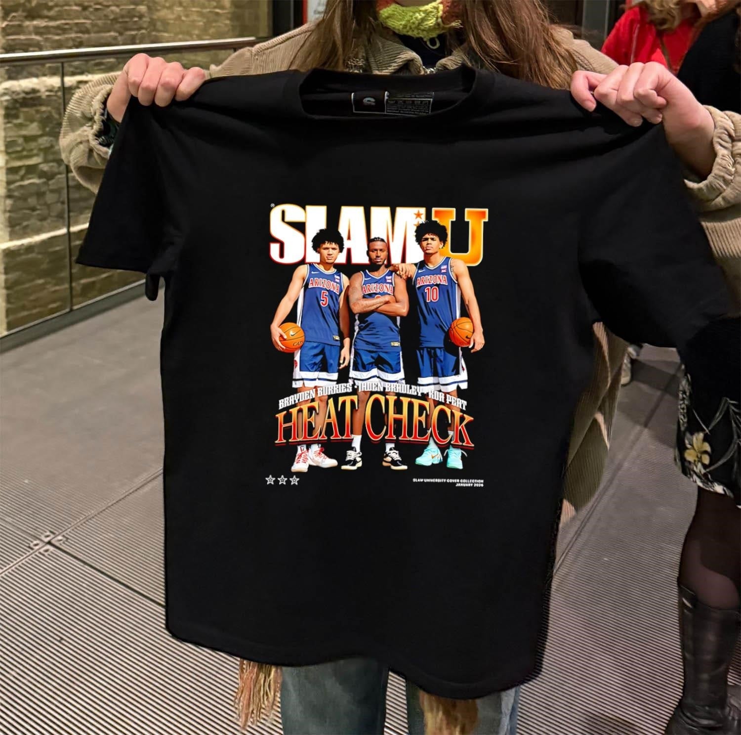 Slam U University Heat Check Arizona Basketball - Adult & Kids T-Shirts, Sweatshirts & Hoodies apparel design preview 2