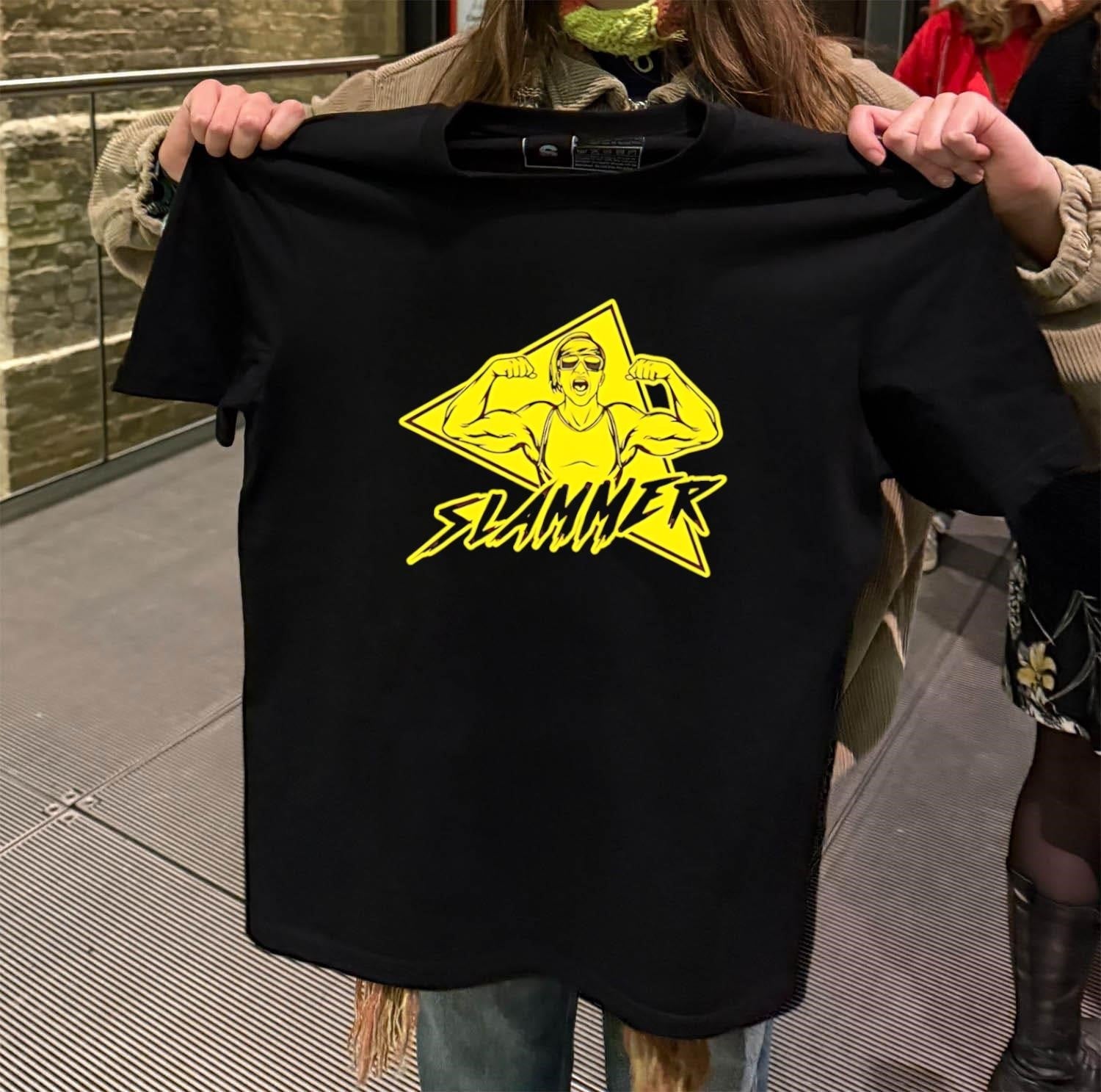 Slammer Muscle Man Headband Sunglasses Flexing Pose - Adult & Kids T-Shirts, Sweatshirts & Hoodies apparel design preview 2