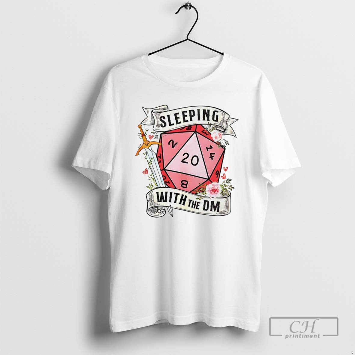 Sleeping With The Dungeon Master - Adult & Kids T-Shirts, Sweatshirts & Hoodies apparel design preview 1