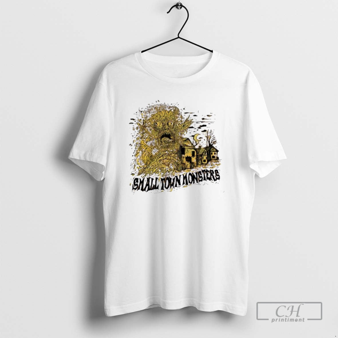 Small Town Monsters Spooky Season Special - Adult & Kids T-Shirts, Sweatshirts & Hoodies apparel design preview 1