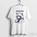 Snacks Make Me Nicer Raccoon - Adult & Kids T-Shirts, Sweatshirts & Hoodies apparel design preview 1