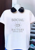 Social Battery Critical Level - Adult & Kids T-Shirts, Sweatshirts & Hoodies apparel design preview 1
