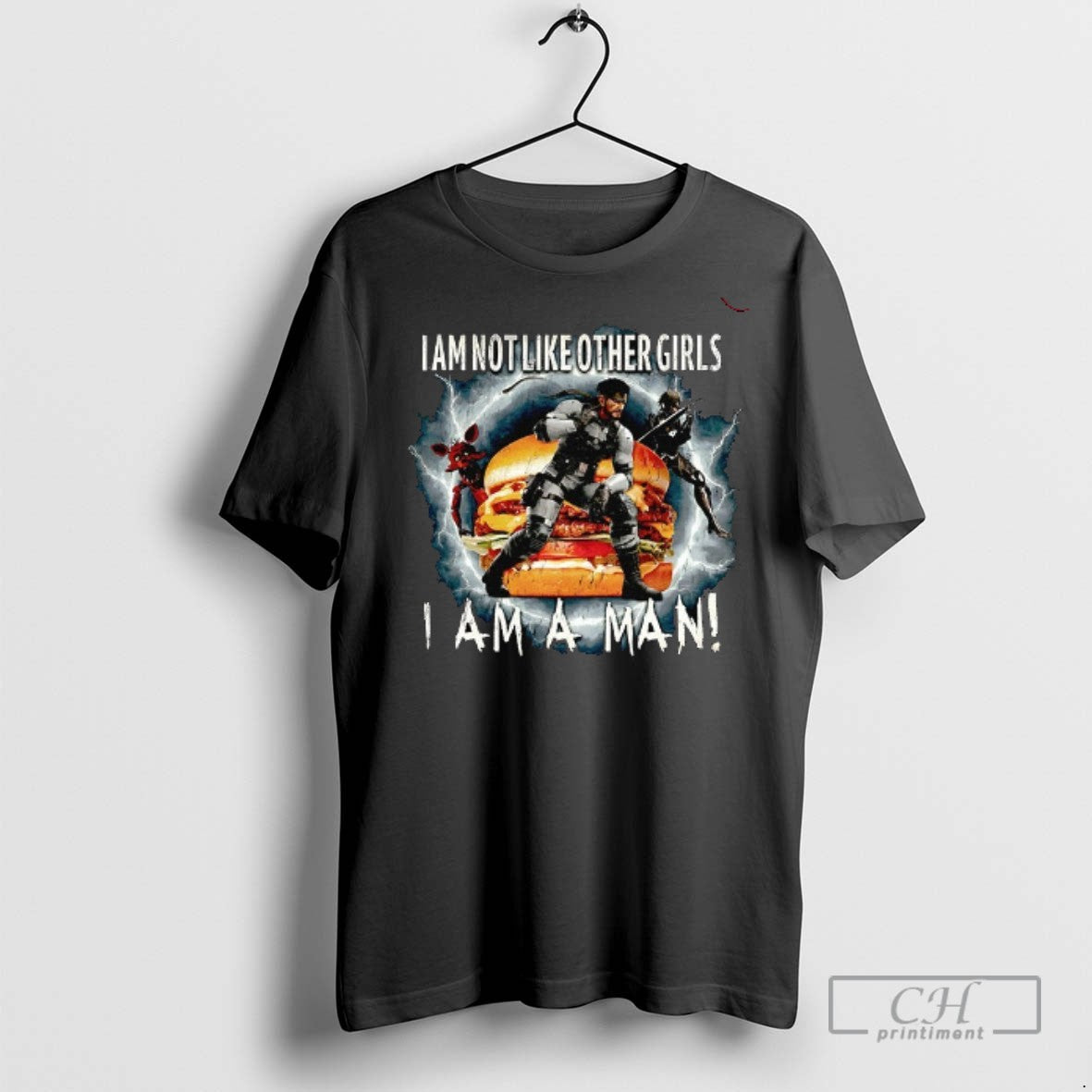 Solid Snake Metal Gear I Am Not Like Other Girls A - Adult & Kids T-Shirts, Sweatshirts & Hoodies apparel design preview 1