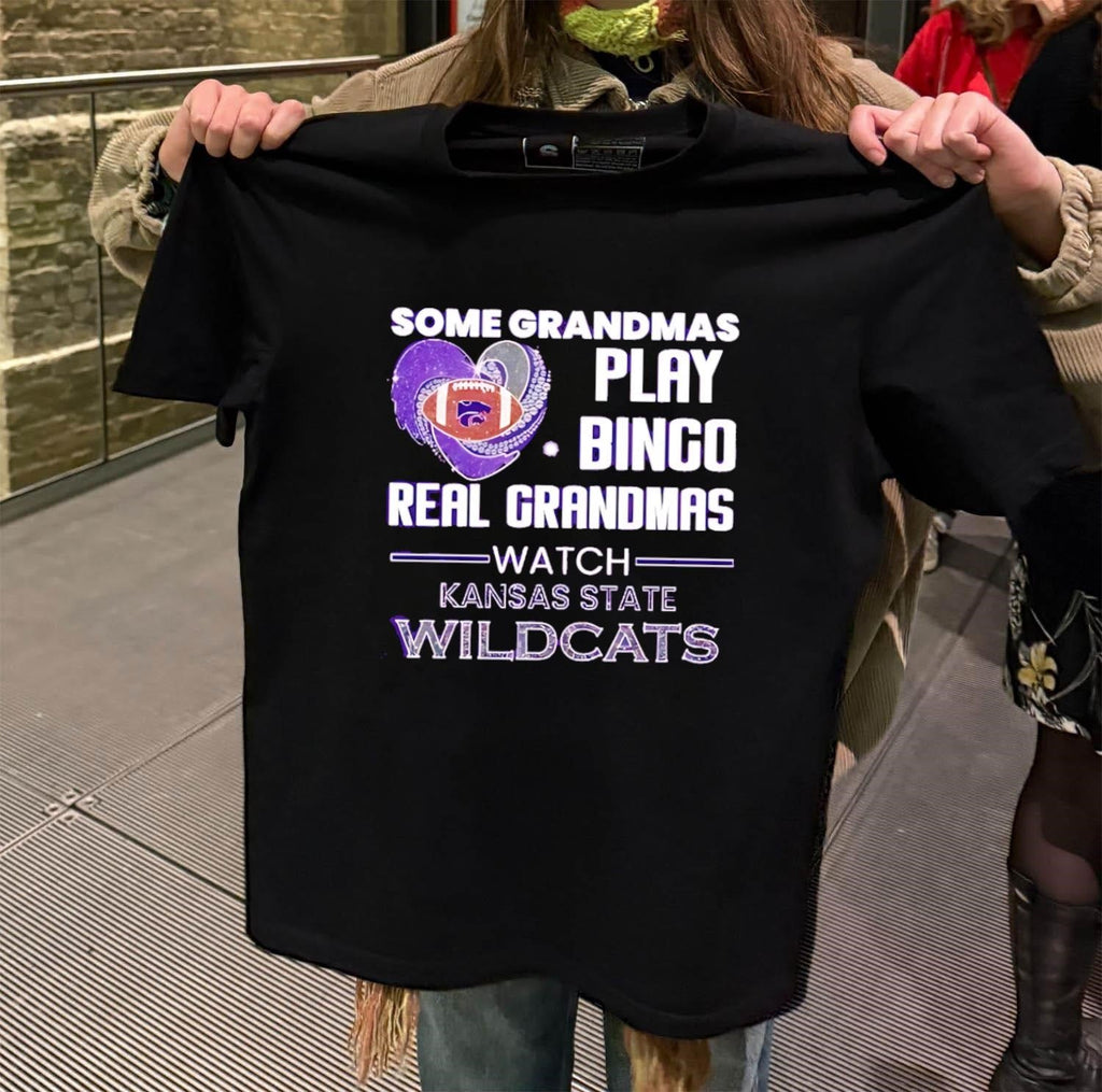 Some Grandmas Play Bingo Real Watch Kansas State - Adult & Kids T-Shirts, Sweatshirts & Hoodies apparel design preview 2