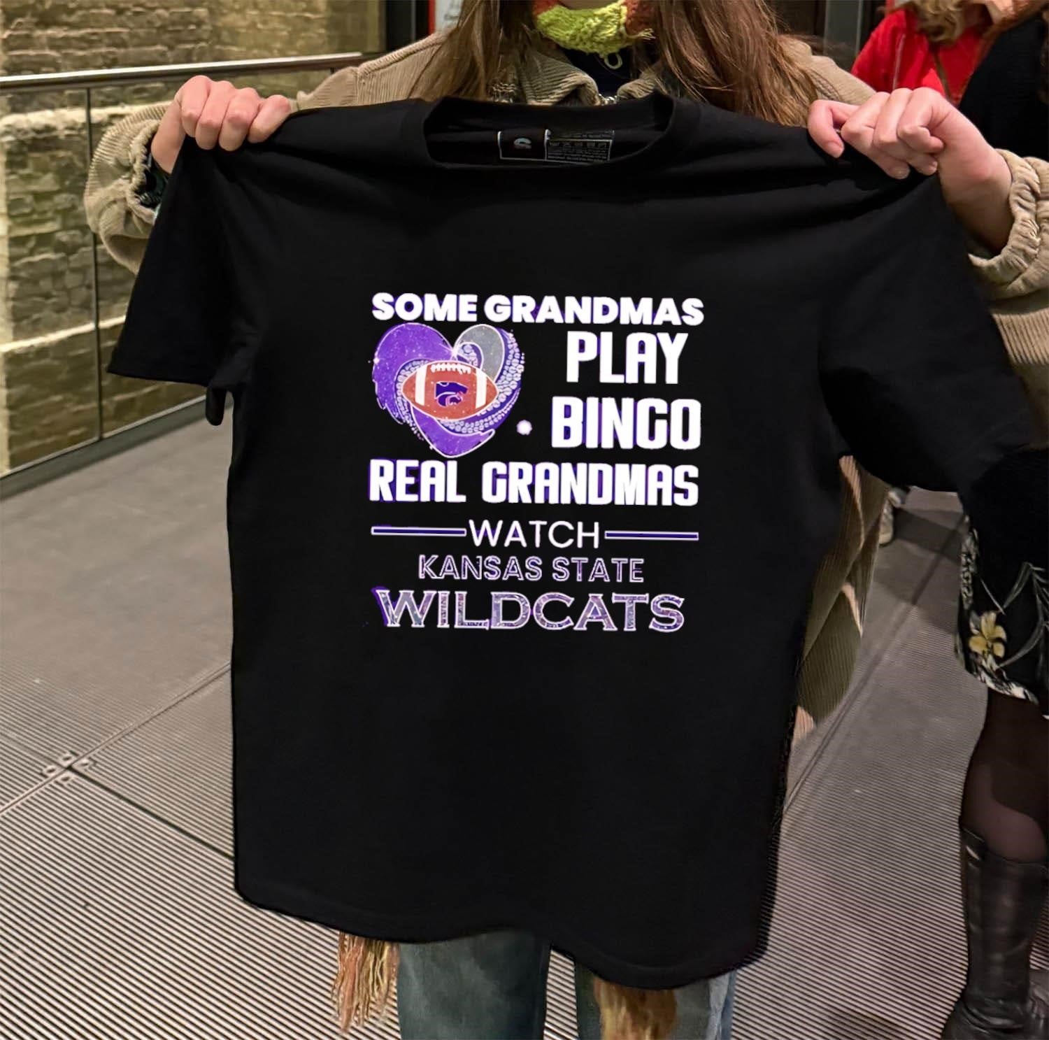Some Grandmas Play Bingo Real Watch Kansas State - Adult & Kids T-Shirts, Sweatshirts & Hoodies apparel design preview 2