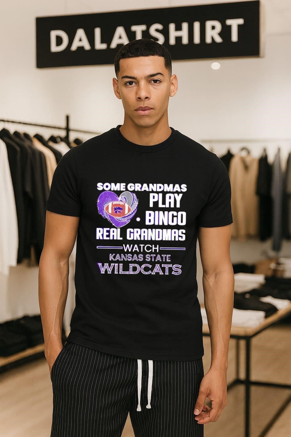 Some Grandmas Play Bingo Real Watch Kansas State - Adult & Kids T-Shirts, Sweatshirts & Hoodies apparel design preview 1