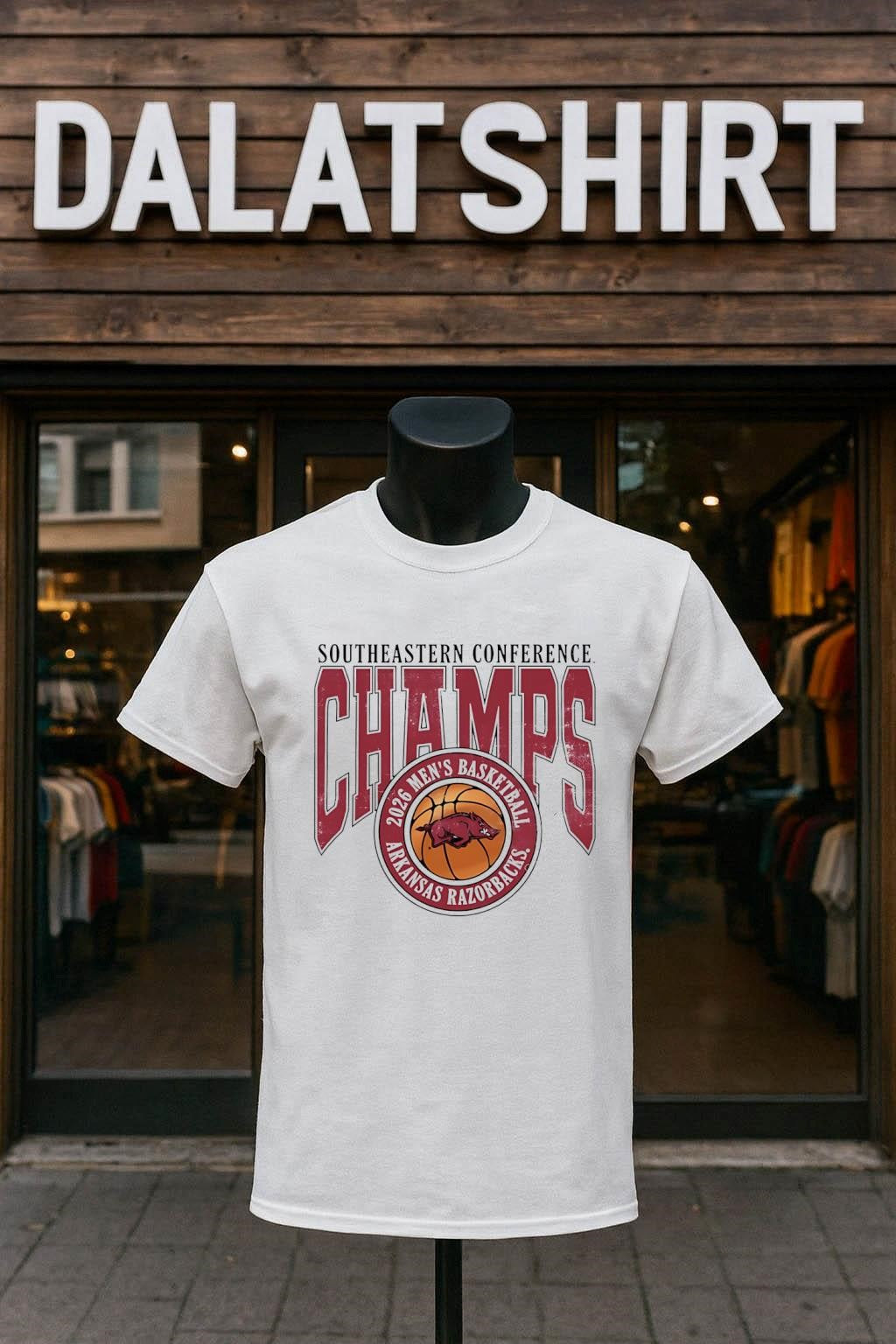 Southeastern Conference Champs 2026 Arkansas - Adult & Kids T-Shirts, Sweatshirts & Hoodies apparel design preview 1