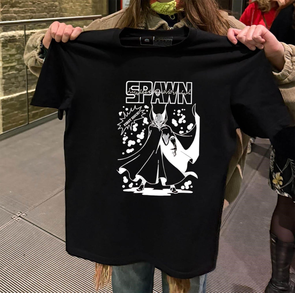 Spawn First Issue Todd McFarlane Comic - Adult & Kids T-Shirts, Sweatshirts & Hoodies apparel design preview 2