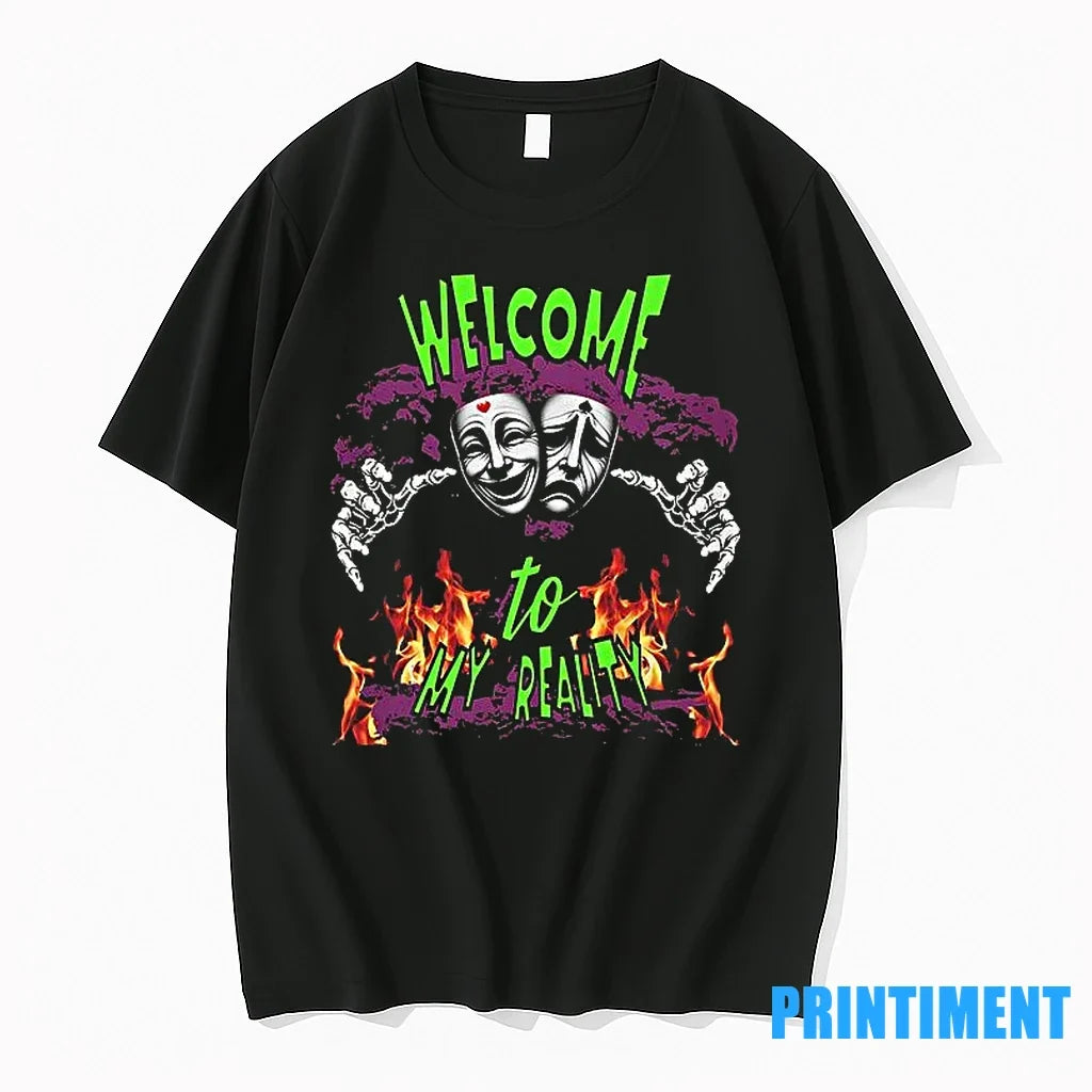 Spider Welcome To My Reality Halloween Sweater - Adult & Kids T-Shirts, Sweatshirts & Hoodies apparel design preview 1