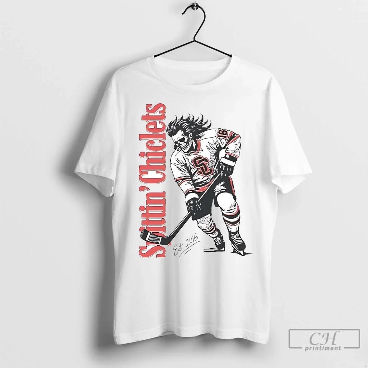 Spittin Chiclets Skullet Est 2016 - Adult & Kids T-Shirts, Sweatshirts & Hoodies apparel design preview 1