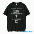 Stand For The Flag Sit Beer Sweater - Adult & Kids T-Shirts, Sweatshirts & Hoodies apparel design preview 1