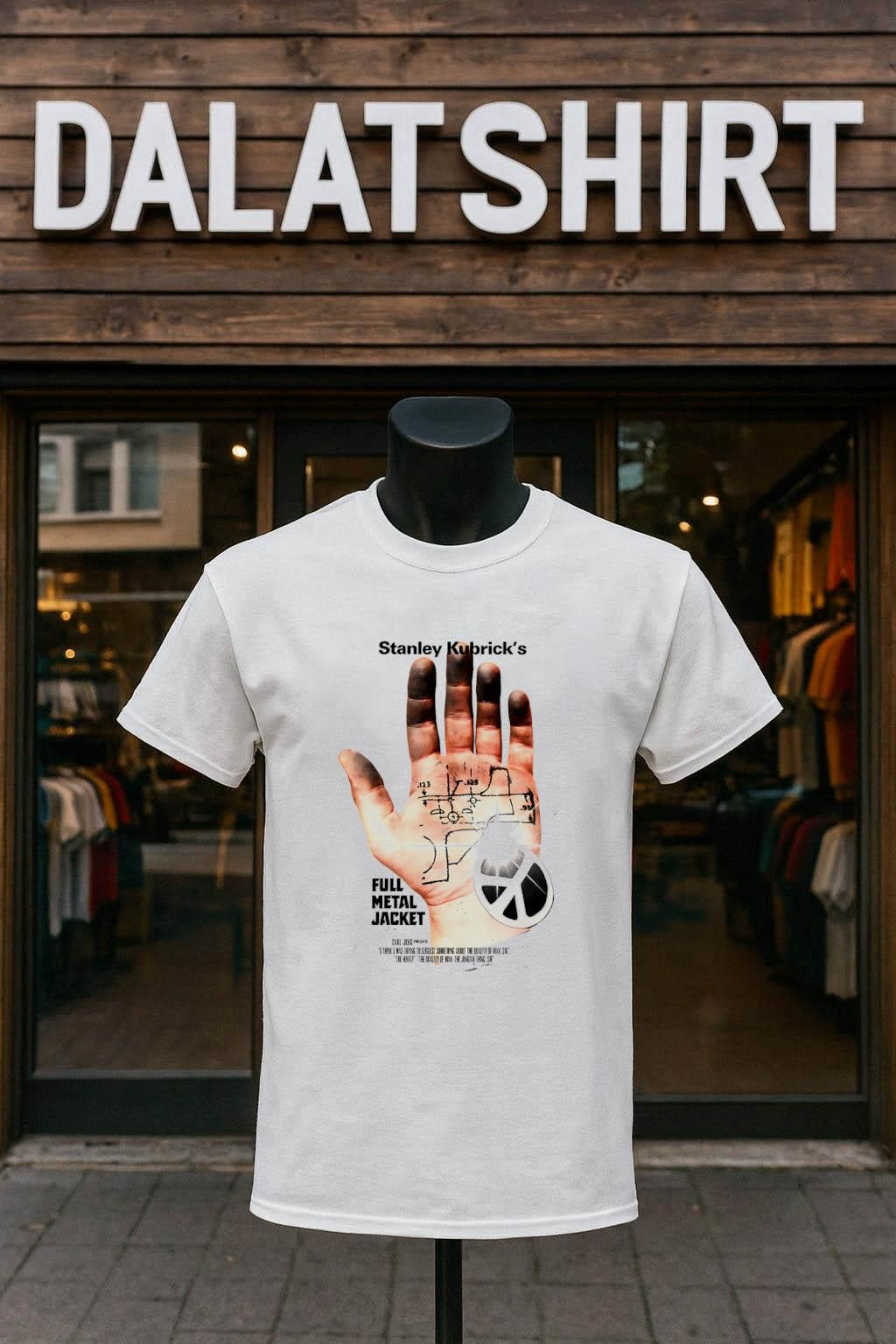 Stanley Kubrick's Full Metal Jacket hand - Adult & Kids T-Shirts, Sweatshirts & Hoodies apparel design preview 1