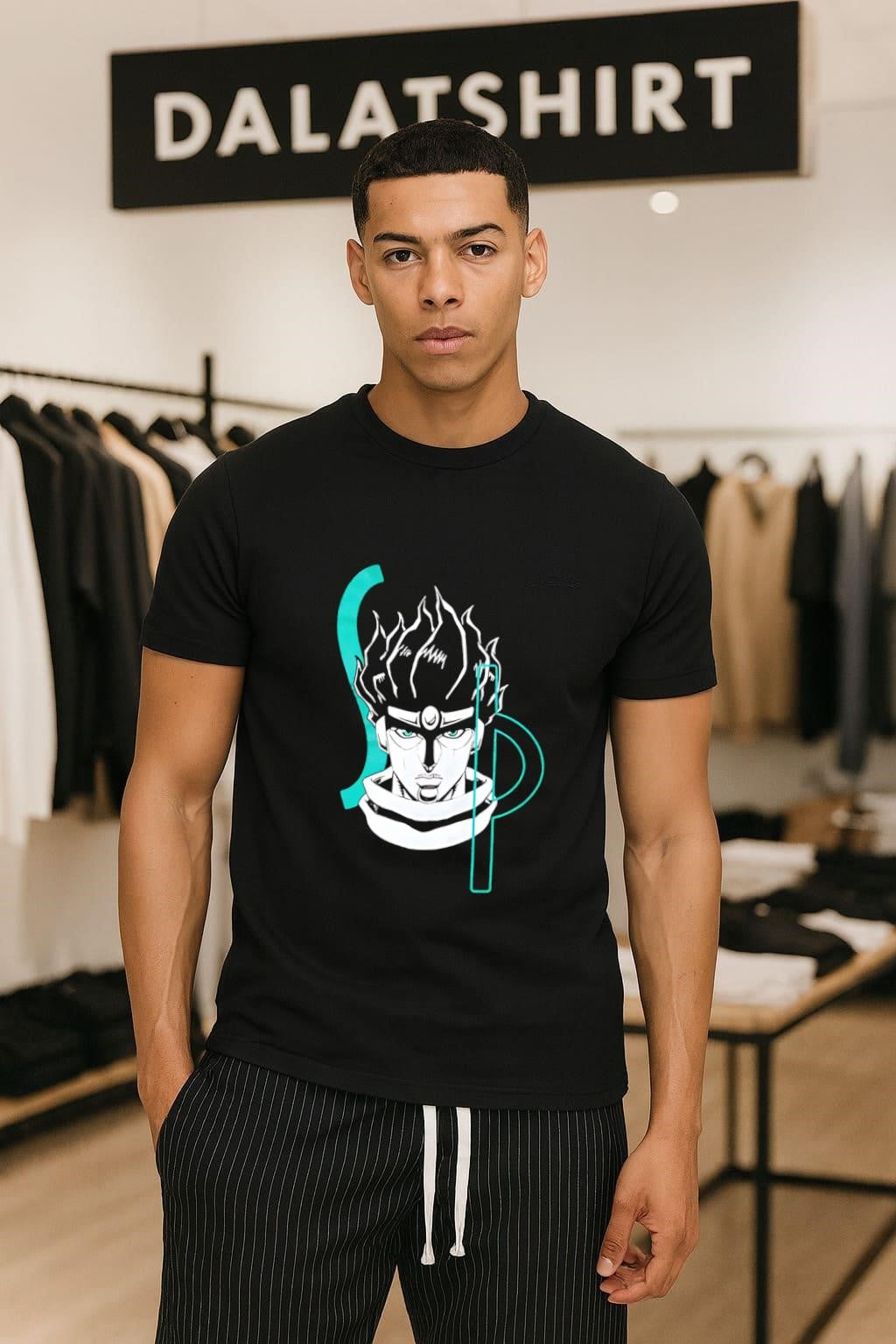 Star Platinum JoJo Bizarre Adventure Anime Stand - Adult & Kids T-Shirts, Sweatshirts & Hoodies apparel design preview 1