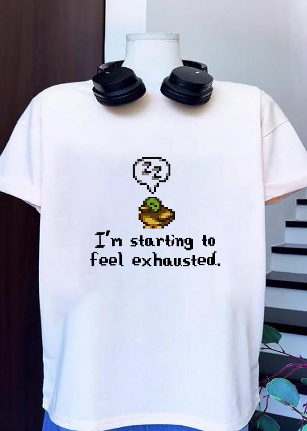 Stardew Valley Duck I'm Starting To Feel Exhausted - Adult & Kids T-Shirts, Sweatshirts & Hoodies apparel design preview 1