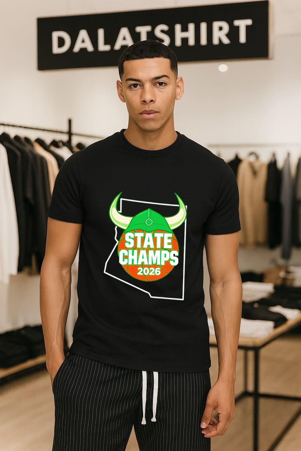 State Champs 2026 Arizona Basketball Viking Helmet - Adult & Kids T-Shirts, Sweatshirts & Hoodies apparel design preview 1