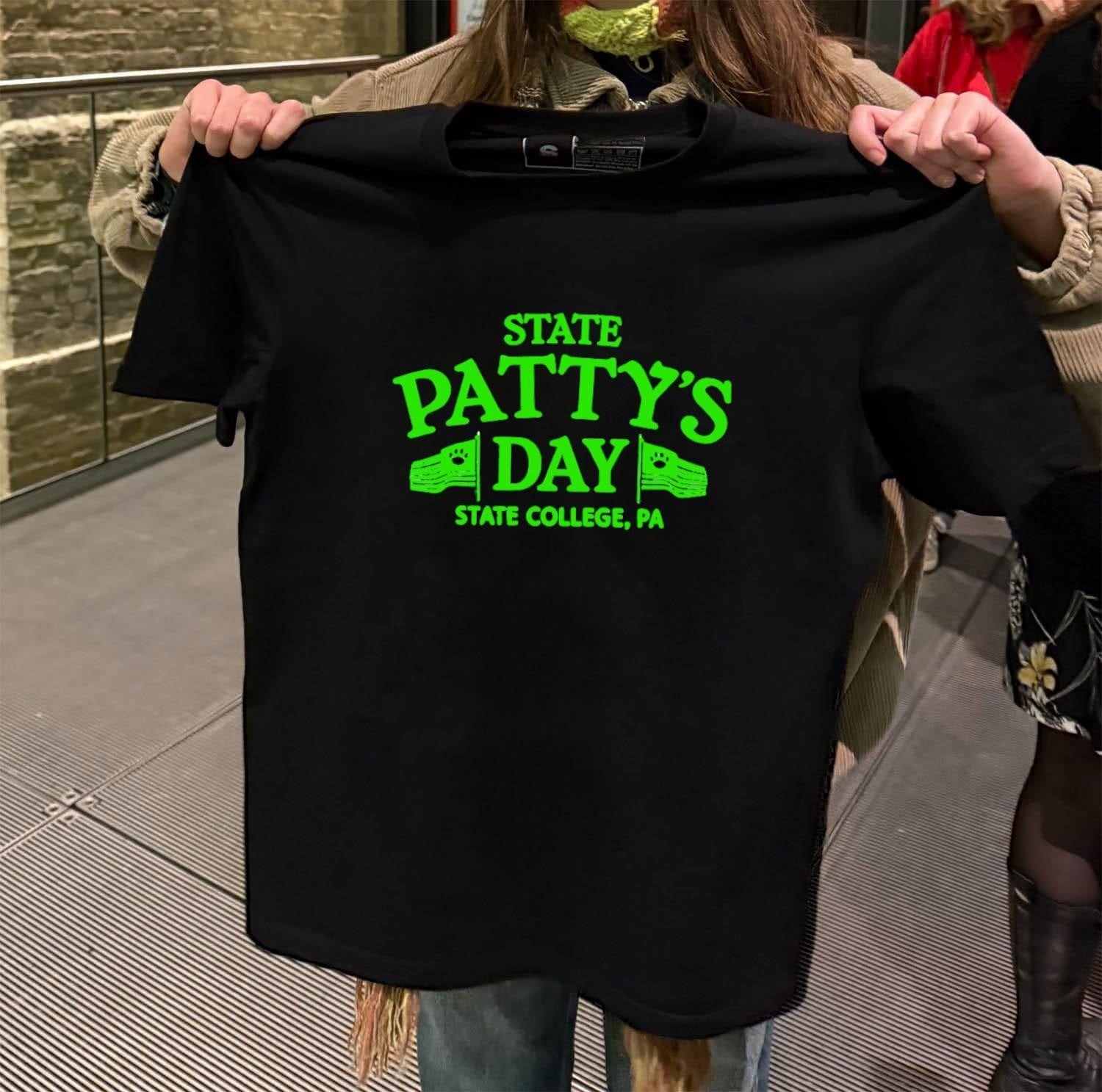 State Patty's Day College PA Penn - Adult & Kids T-Shirts, Sweatshirts & Hoodies apparel design preview 2