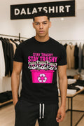 Stay Trashy Pink Sunglasses Raccoons Recycling Bin - Adult & Kids T-Shirts, Sweatshirts & Hoodies apparel design preview 1
