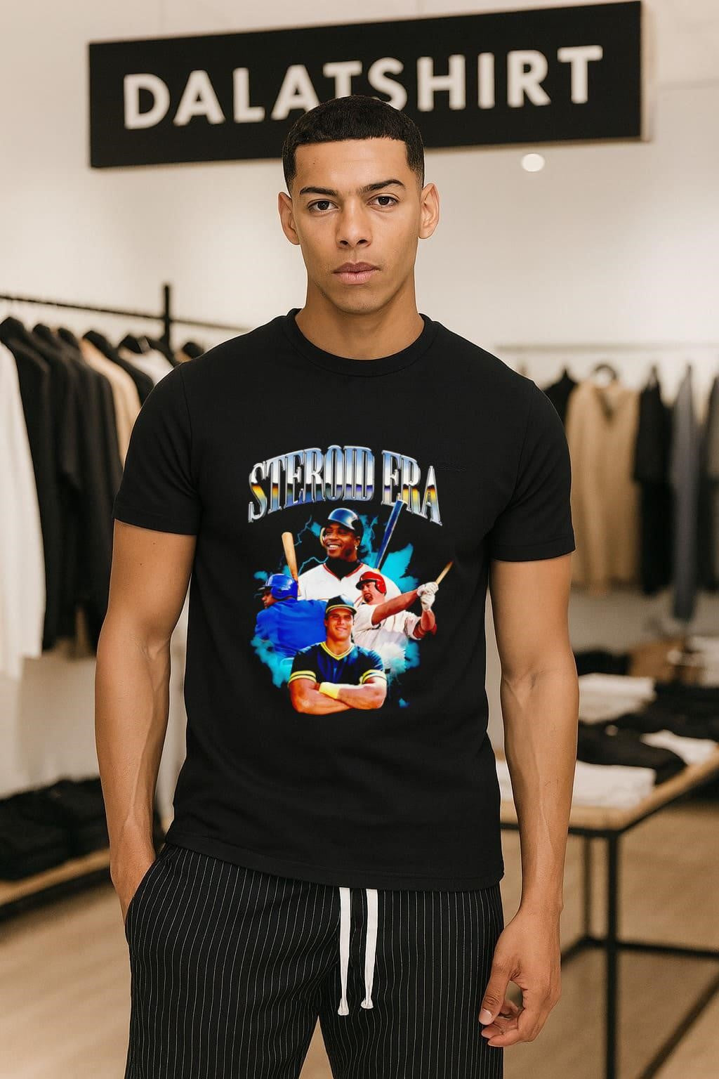 Steroid Era Jose Canseco Barry Bonds Mark McGwire - Adult & Kids T-Shirts, Sweatshirts & Hoodies apparel design preview 1