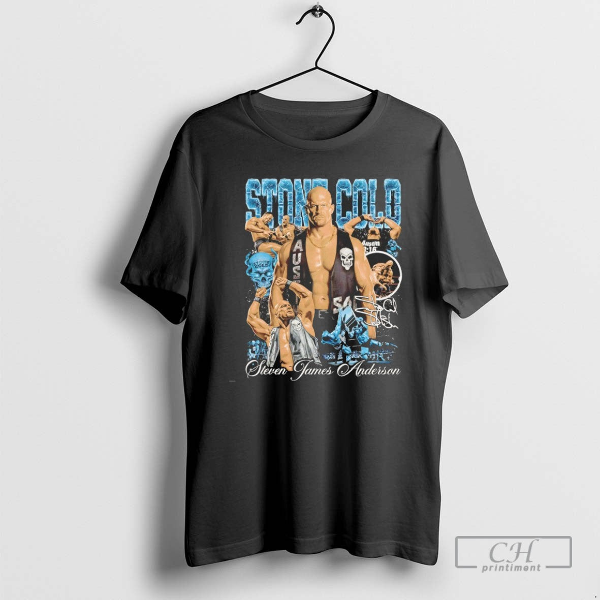 Stone Cold Steve James Anderson - Adult & Kids T-Shirts, Sweatshirts & Hoodies apparel design preview 1