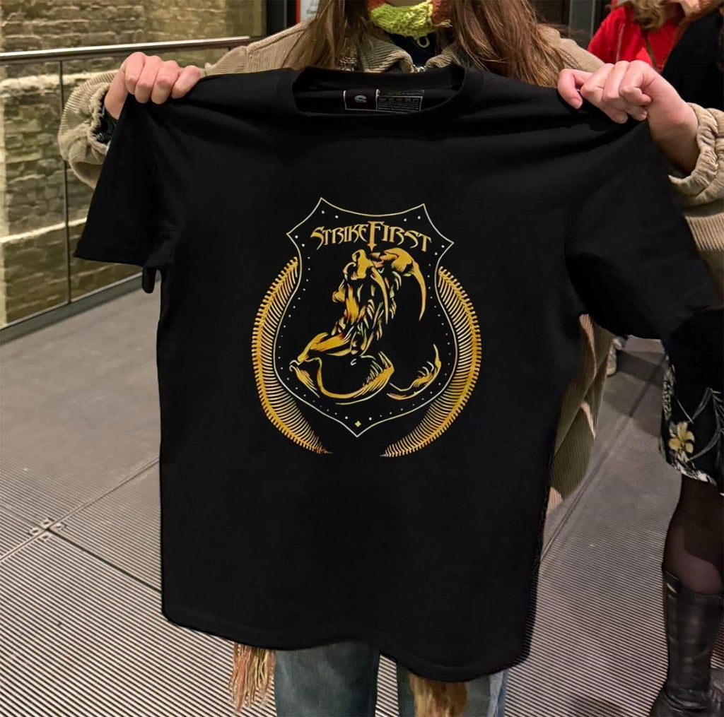 Strike First Snake Skeleton Shield Crest - Adult & Kids T-Shirts, Sweatshirts & Hoodies apparel design preview 2