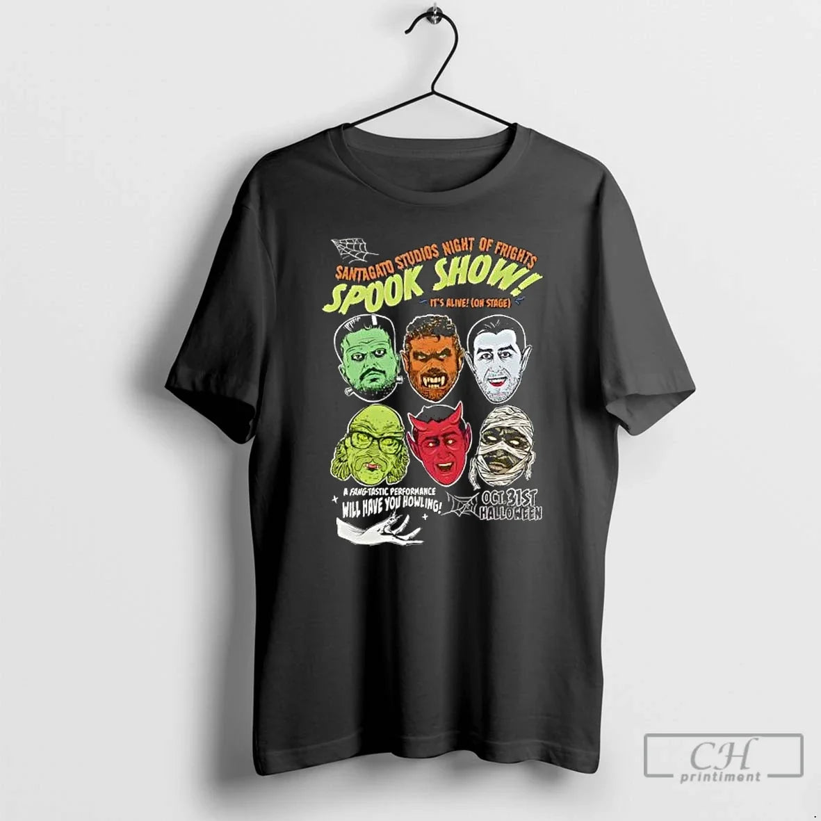Studios Monster Mash Santagato Night Of Fright - Adult & Kids T-Shirts, Sweatshirts & Hoodies apparel design preview 1