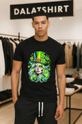 Sugar Skull Girl Wearing Green Top Hat Shamrocks - Adult & Kids T-Shirts, Sweatshirts & Hoodies apparel design preview 1