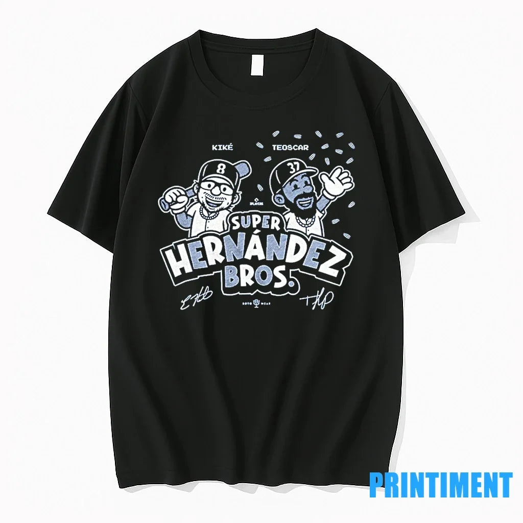 Super Hernandez Bros Kike And Teoscar T Sweater - Adult & Kids T-Shirts, Sweatshirts & Hoodies apparel design preview 1