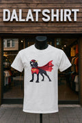 Superhero Bloodhound Dog Wearing Red Cape Mask - Adult & Kids T-Shirts, Sweatshirts & Hoodies apparel design preview 1
