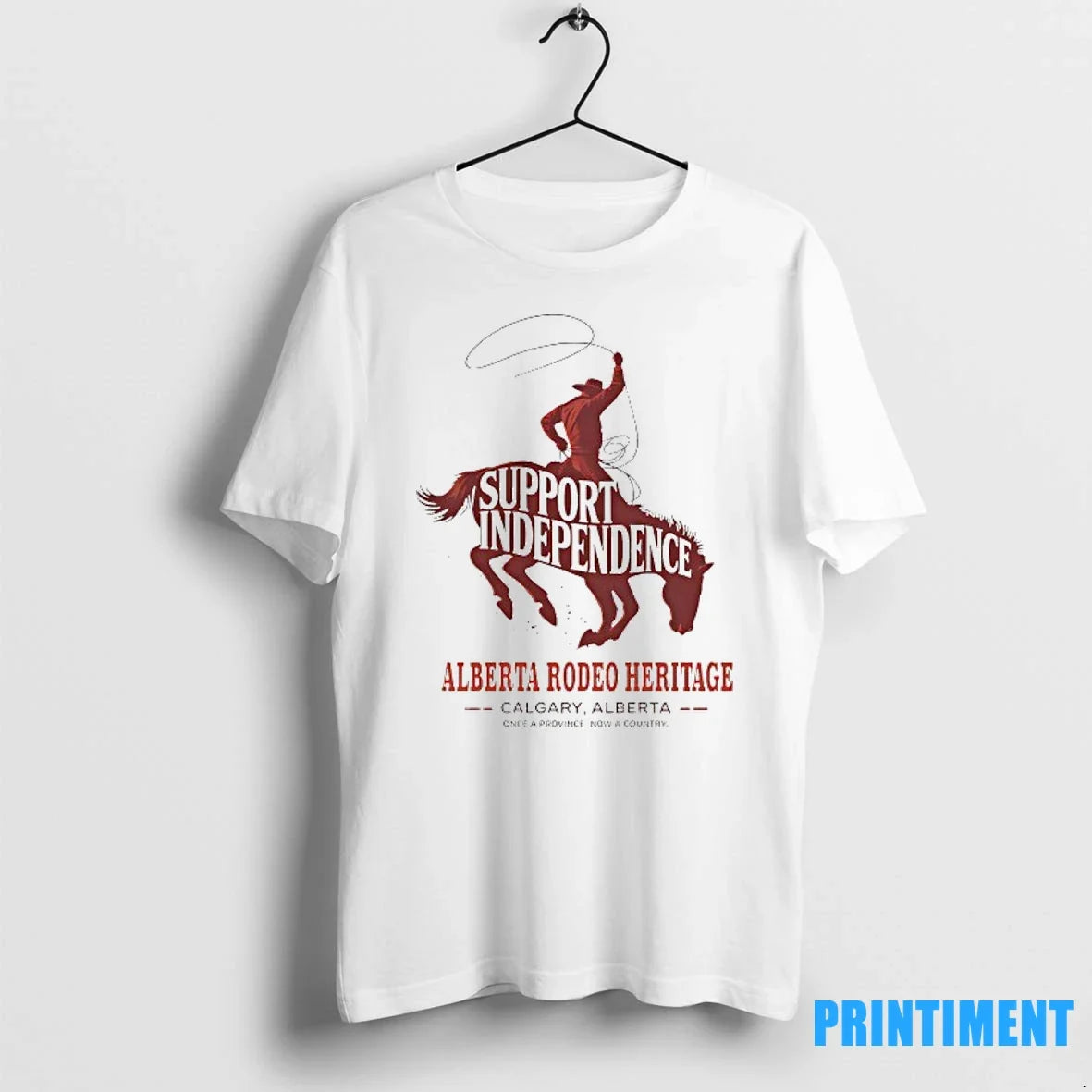 Support Independence Alberta Rodeo Heritage Once A - Adult & Kids T-Shirts, Sweatshirts & Hoodies apparel design preview 1