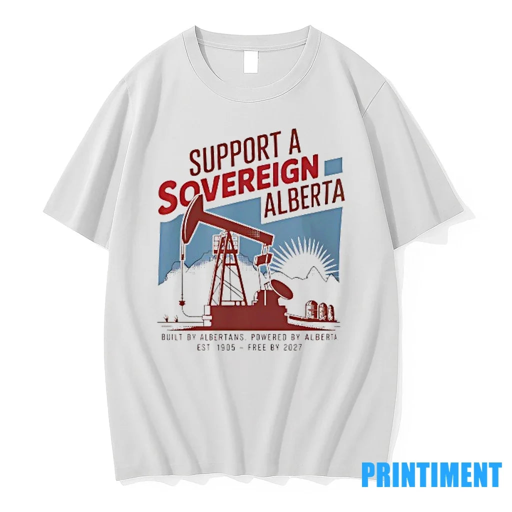 Support Sovereignty Alberta Built By Albertans - Adult & Kids T-Shirts, Sweatshirts & Hoodies apparel design preview 1
