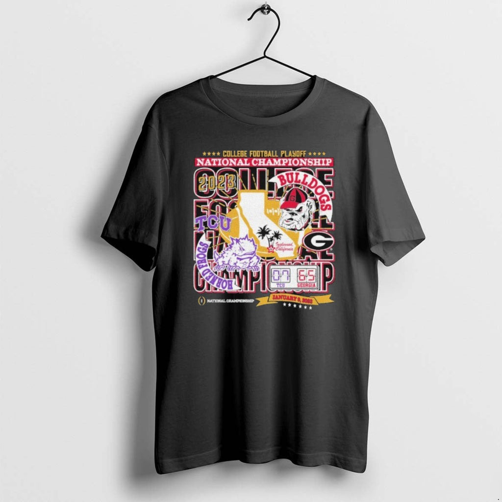Tcu Horned Frogs Vs Georgia Bulldogs College Football - Adult & Kids T-Shirts, Sweatshirts & Hoodies apparel design preview 1