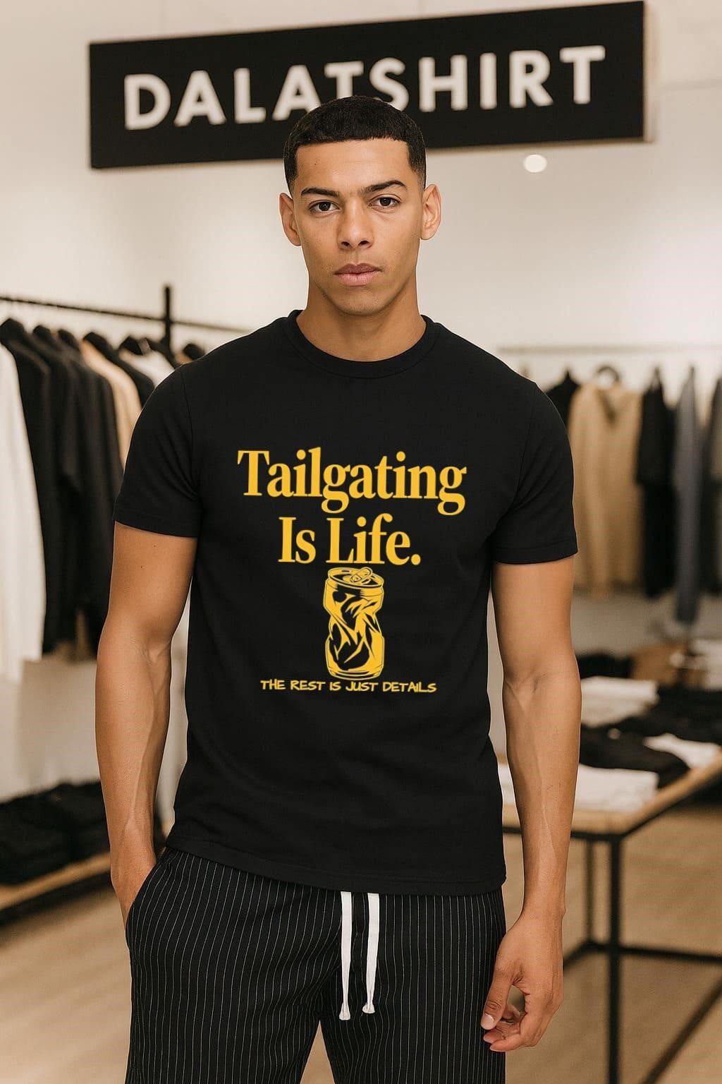 Tailgating Is Life the rest just details - Adult & Kids T-Shirts, Sweatshirts & Hoodies apparel design preview 1