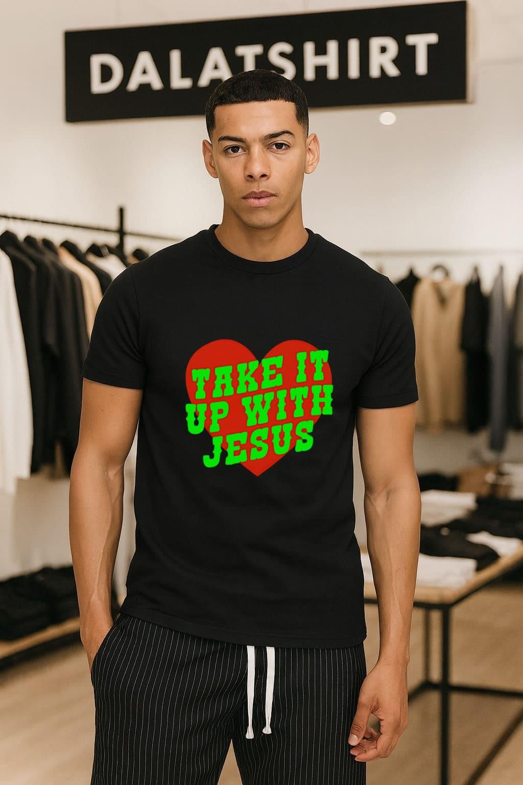 Take It Up With Jesus heart - Adult & Kids T-Shirts, Sweatshirts & Hoodies apparel design preview 1