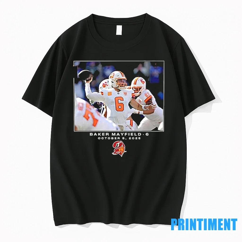 Tampa Bay Buccaneers Baker Mayfield Flash Features - Adult & Kids T-Shirts, Sweatshirts & Hoodies apparel design preview 1