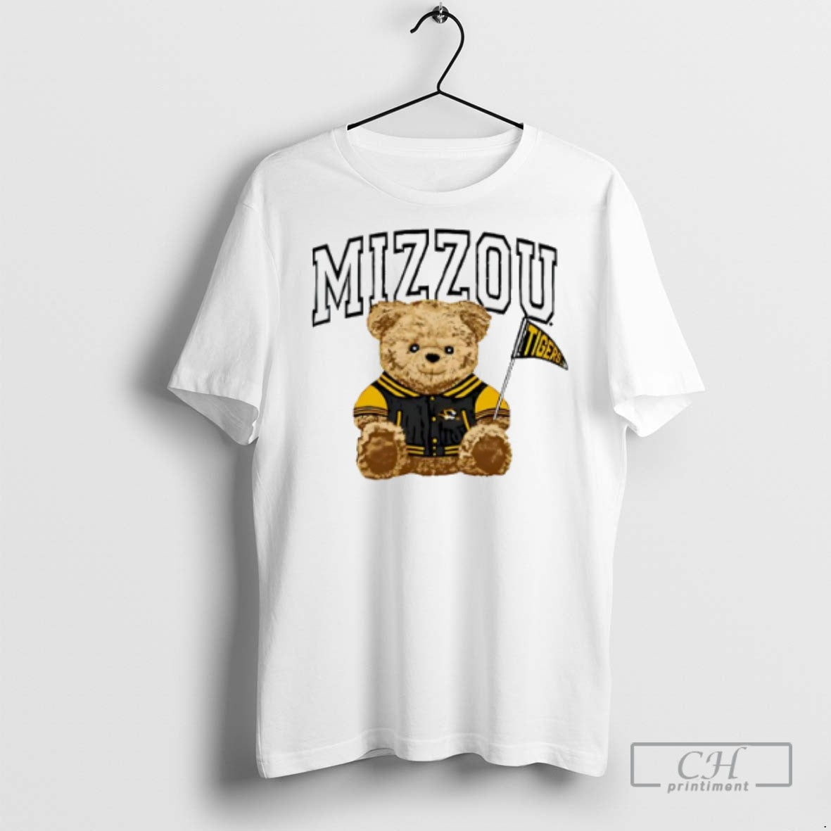 Teddy Bear Mizzou Tigers Cartoon - Adult & Kids T-Shirts, Sweatshirts & Hoodies apparel design preview 1