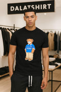 Teddy Bear Wearing Blue McEwan's Lager Rangers - Adult & Kids T-Shirts, Sweatshirts & Hoodies apparel design preview 1