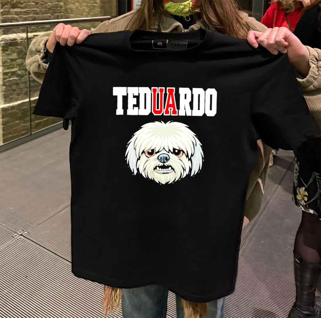 Teduardo White Shih Tzu Dog Face Graphic Portrait - Adult & Kids T-Shirts, Sweatshirts & Hoodies apparel design preview 2