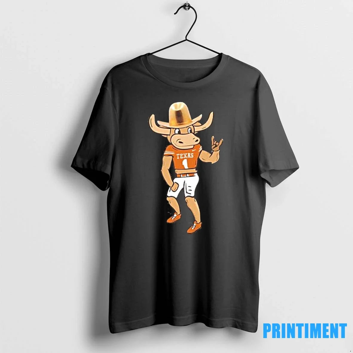 Texas Longhorns Golden Hat Bevo Mascot Sweater - Adult & Kids T-Shirts, Sweatshirts & Hoodies apparel design preview 1