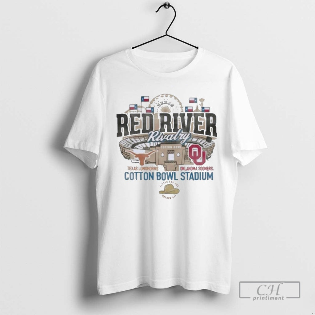 Texas Longhorns Red River Rivalry 2025 Vs Oklahoma - Adult & Kids T-Shirts, Sweatshirts & Hoodies apparel design preview 1