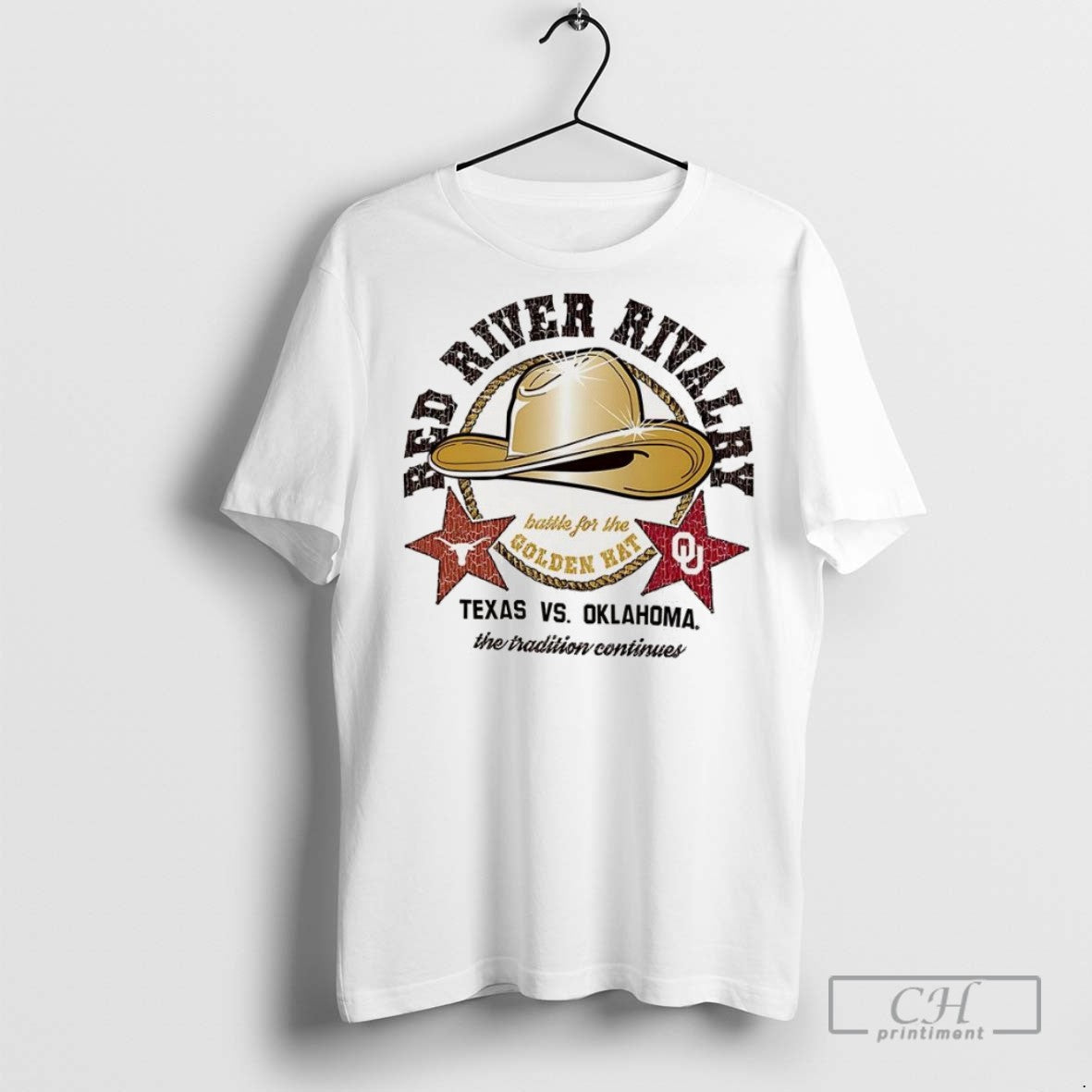 Texas Longhorns Vs Oklahoma Sooners Red River Rivalry - Adult & Kids T-Shirts, Sweatshirts & Hoodies apparel design preview 1