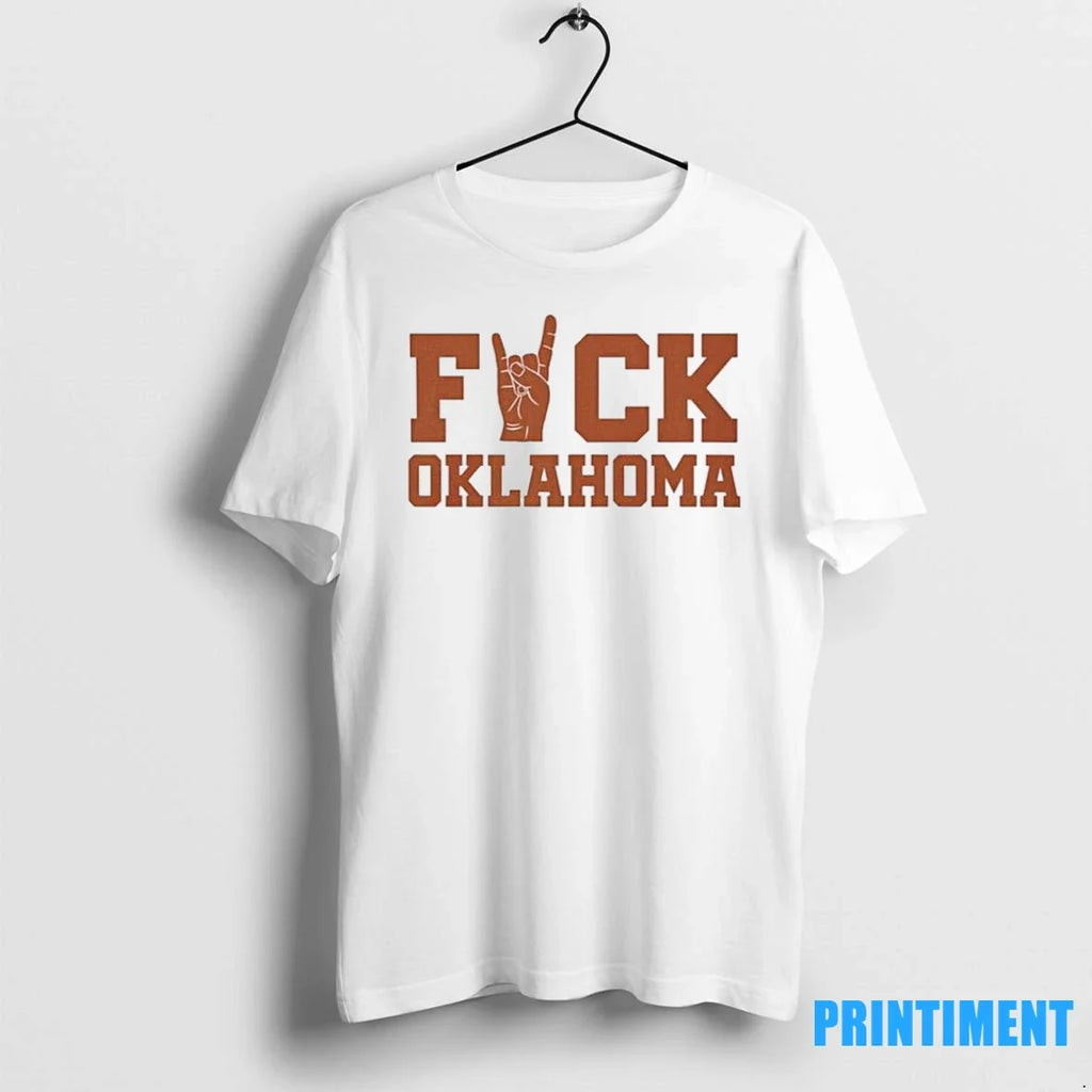 Texas Vs Oklahoma Fuck Rivalry Sweater - Adult & Kids T-Shirts, Sweatshirts & Hoodies apparel design preview 1