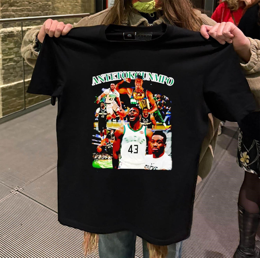 Thanasis Antetokounmpo Milwaukee Bucks 43 Basketball - Adult & Kids T-Shirts, Sweatshirts & Hoodies apparel design preview 2