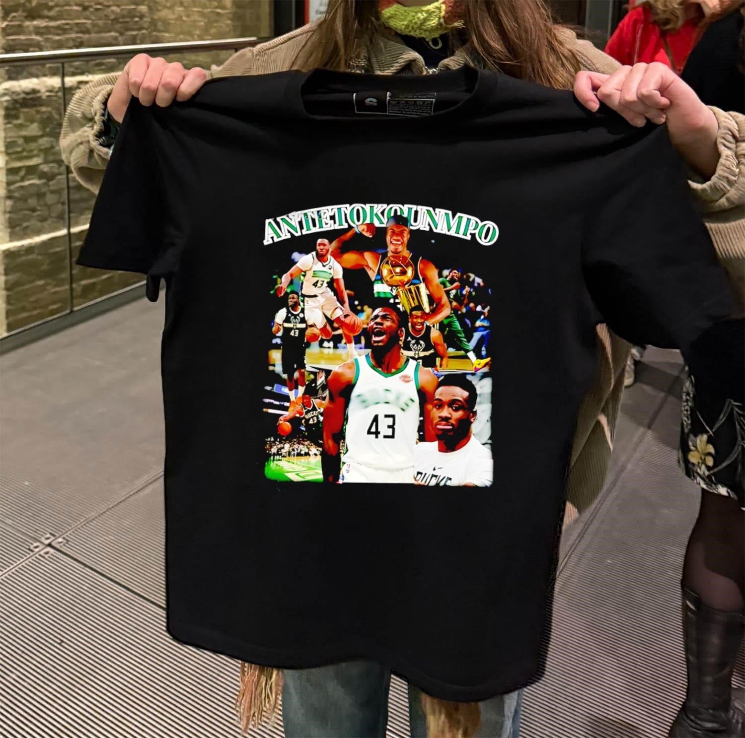 Thanasis Antetokounmpo Milwaukee Bucks 43 Basketball - Adult & Kids T-Shirts, Sweatshirts & Hoodies apparel design preview 2