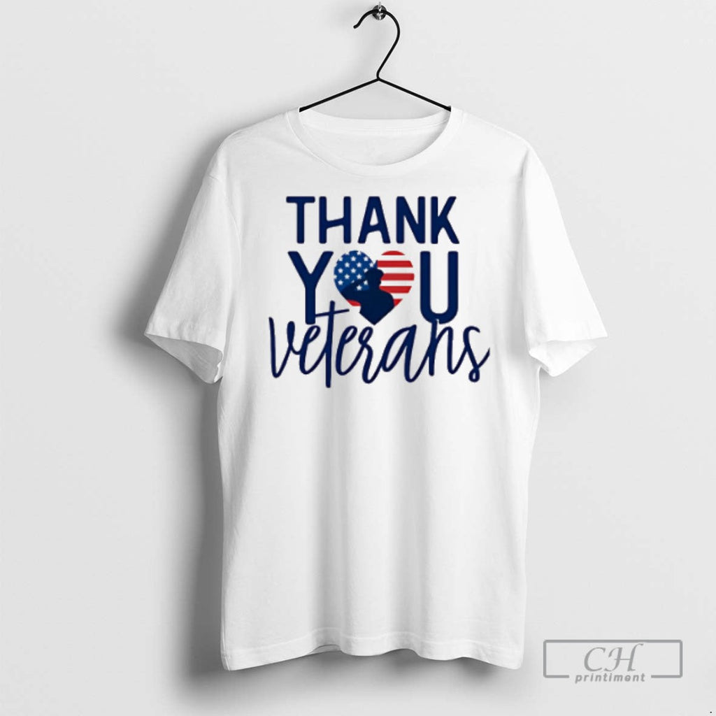 Thank You Veterans Heart - Adult & Kids T-Shirts, Sweatshirts & Hoodies apparel design preview 1