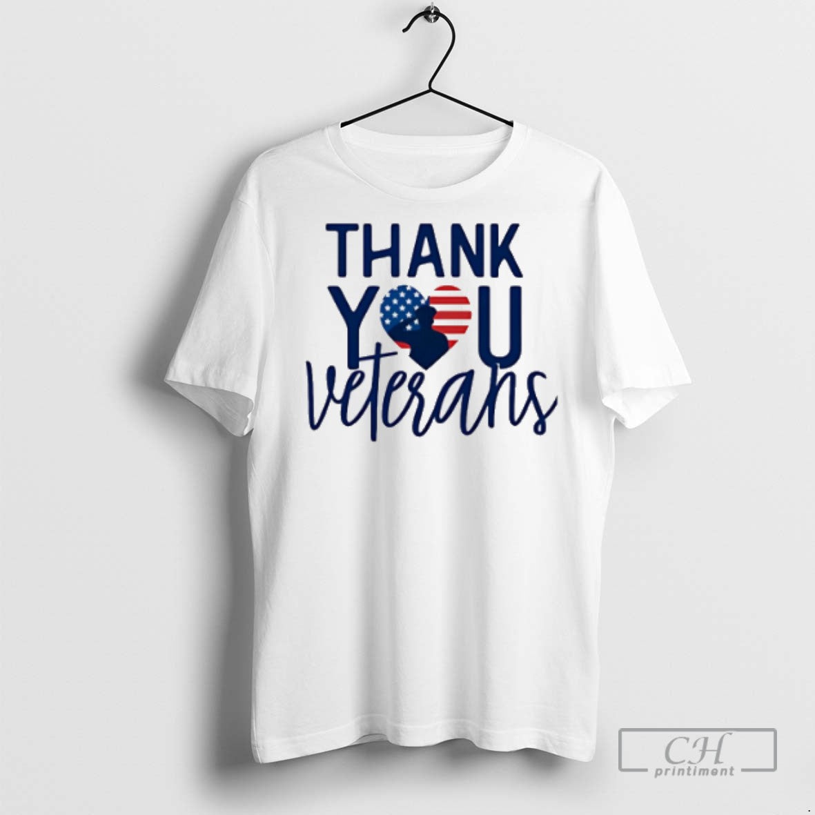 Thank You Veterans Heart - Adult & Kids T-Shirts, Sweatshirts & Hoodies apparel design preview 1