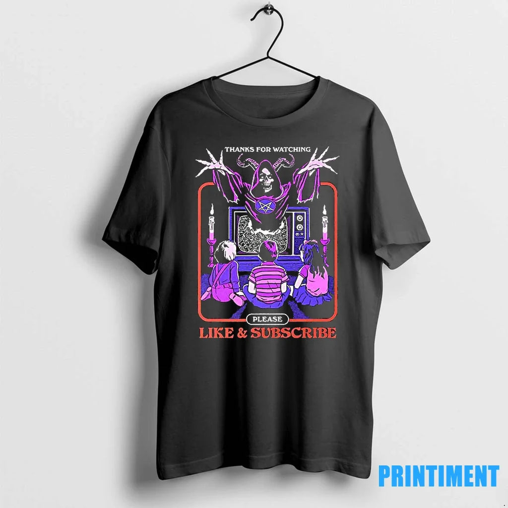 Thanks For Watching Please Like And Subscribe Sweater - Adult & Kids T-Shirts, Sweatshirts & Hoodies apparel design preview 1