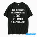The 3 Pillars Of An Arkansan God Family And - Adult & Kids T-Shirts, Sweatshirts & Hoodies apparel design preview 1
