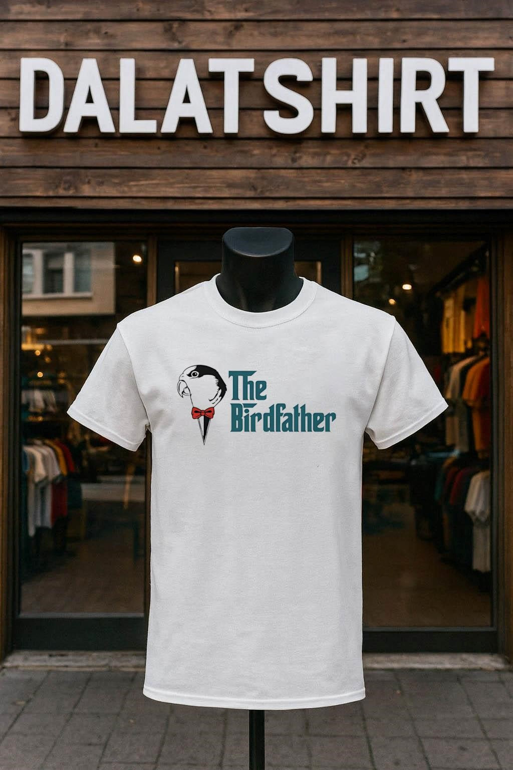 The Birdfather Parrot Bow Tie Mafia - Adult & Kids T-Shirts, Sweatshirts & Hoodies apparel design preview 1