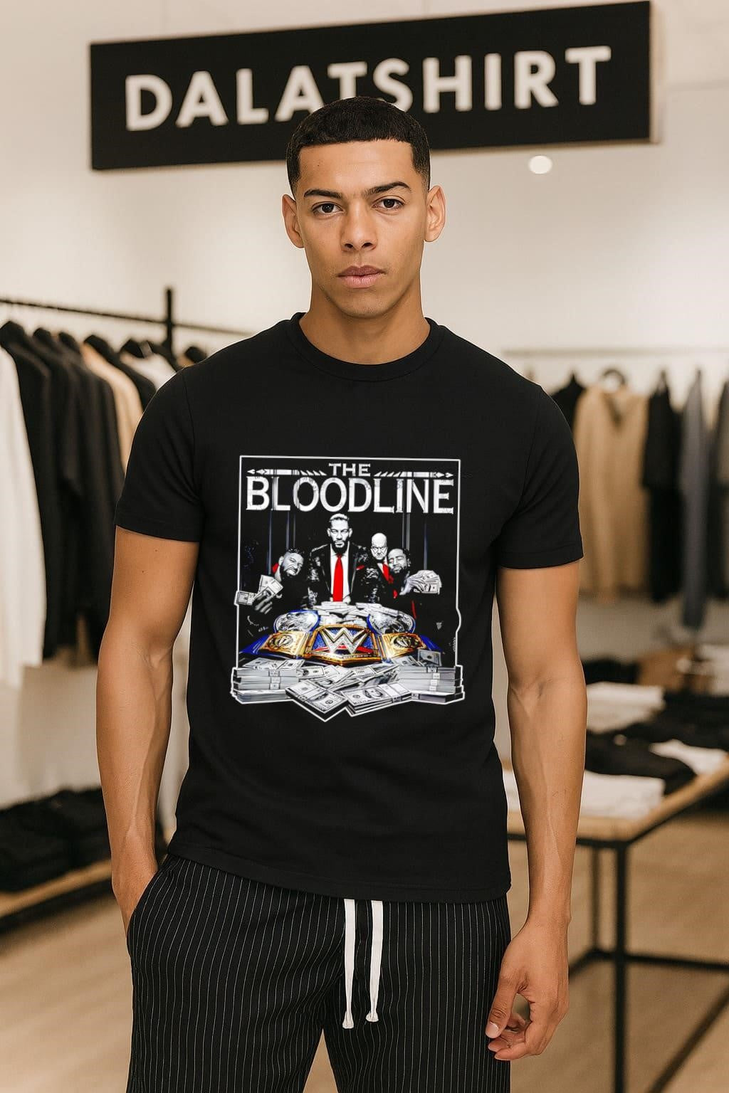 The Bloodline Roman Reigns Paul Heyman Usos money - Adult & Kids T-Shirts, Sweatshirts & Hoodies apparel design preview 1